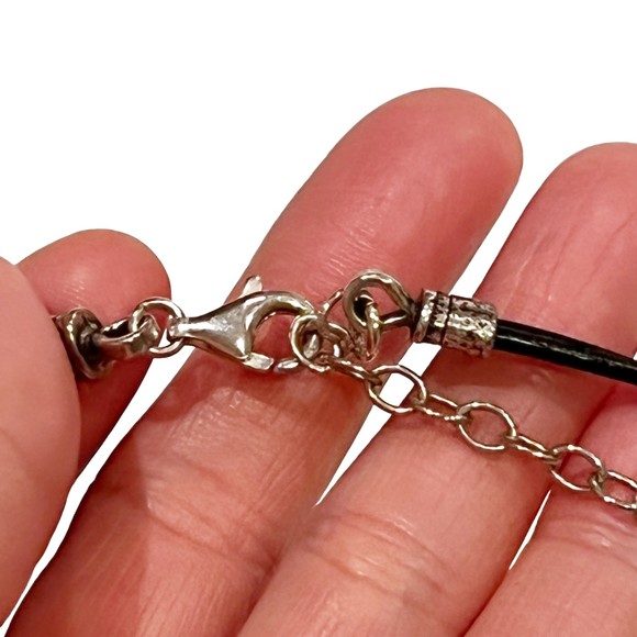 SILPADA Cutout Flower Disk Medallion Pendant Necklace Israel Sterling 925 - Picture 7 of 11